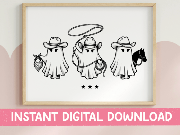 Cowboy Ghost Trio Roping Print Review