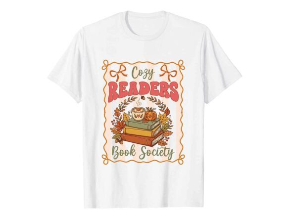 Cozy Readers Book Club Fall T-Shirt