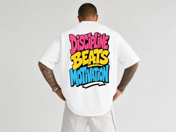 Discipline Beats Typography T-Shirt