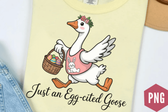 Egg-cited Cute Easter Goose PNG Design Review