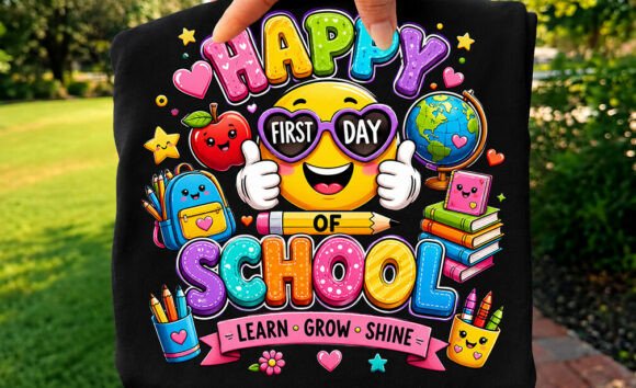 Happy First Day of School Girl Smiley Review