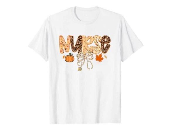 Nurse Pumpkin Bow Fall T-Shirt Review