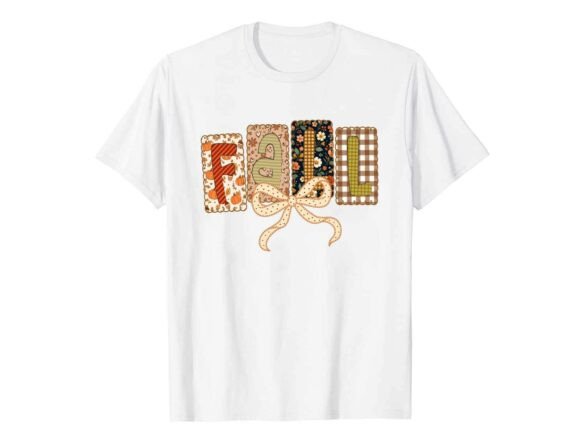 Patchwork Fall Bow Fall T-Shirt Review