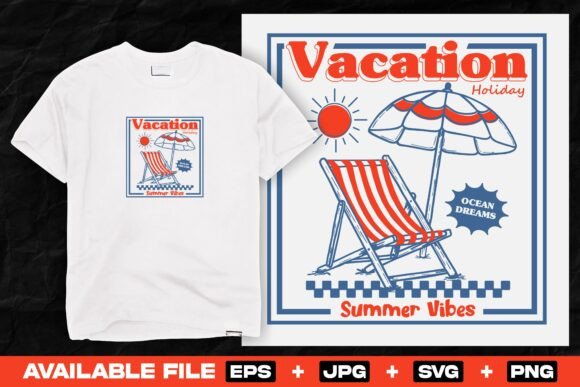Retro Summer Vacation T Shirt Design Review