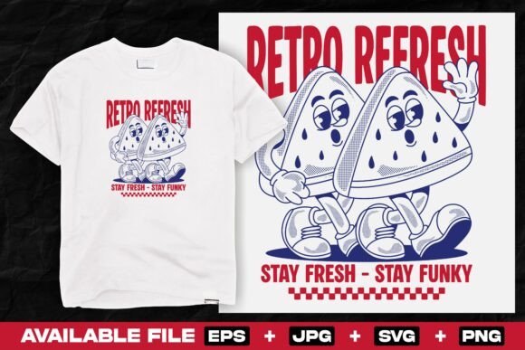 Review: Retro Cartoon Watermelon Character