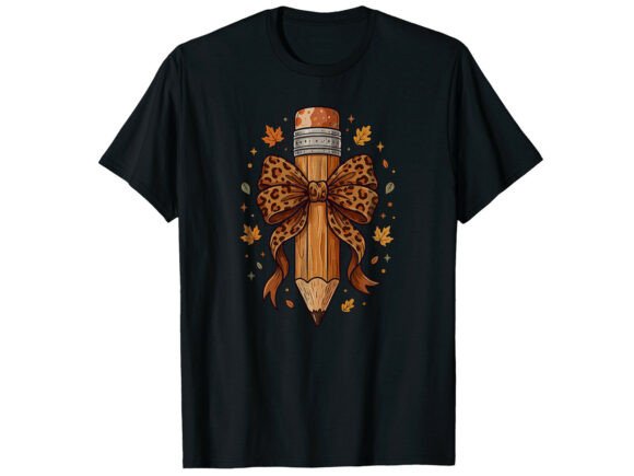 Teacher Pencil Bow Fall T-Shirt Review