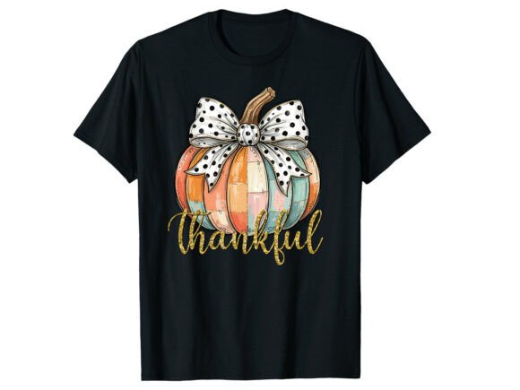 Thankful Pumpkin Bow Fall T-Shirt Review